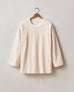 Women's Relaxed Cotton Long Sleeve - Striped - Cork Stripe